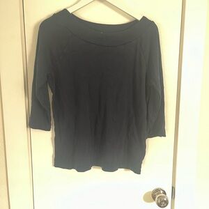 Jones New York Navy 3/4 Sleeve Blouse